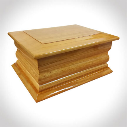 Proximity plain wood cremation casket
