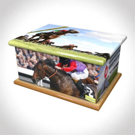 at the races adult ashes casket