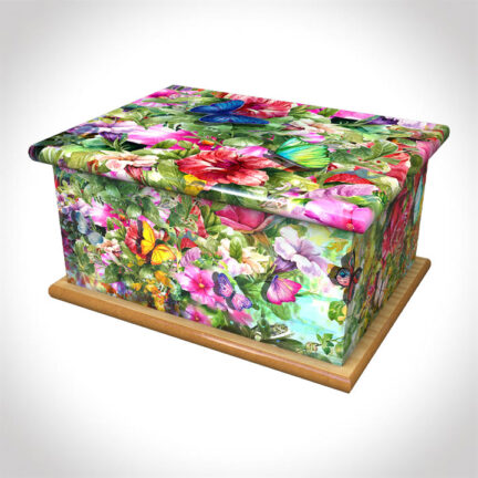 Butterfly grove adult ashes casket