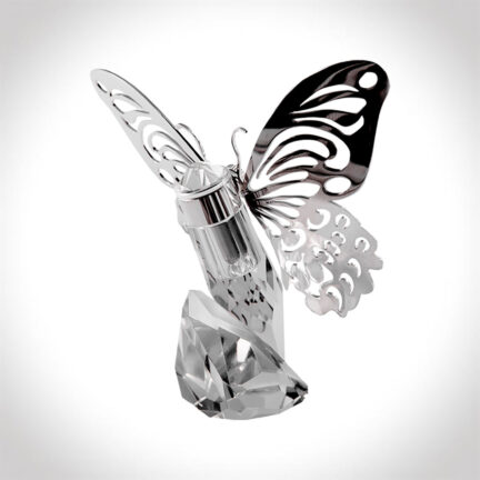 Silver crystal butterfly keepsake