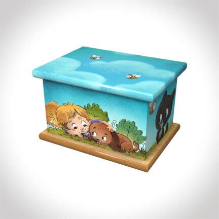 Hide and seek child ashes casket