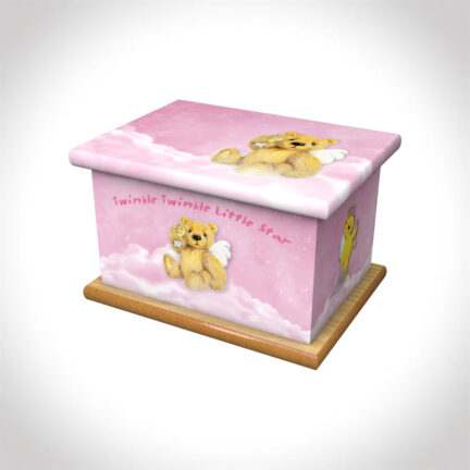 Twinkle twinkle pink child ashes casket