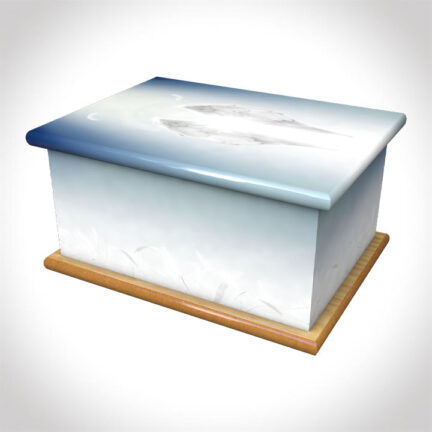 feathered wings adult ashes casket