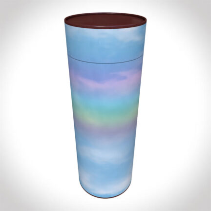 Fluffy Blue Rainbow scatter tube adult size