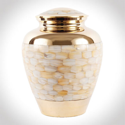 Gold and Mother of Pearl traditional urn