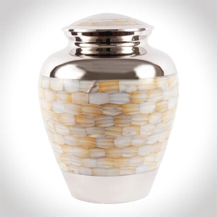 Silver and Mother of Pearl traditional urn