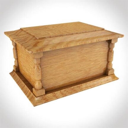 Companion wood ashes casket