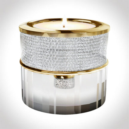 Gold crystal tealight keepsake