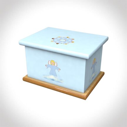 angel friends skyblue child ashes casket