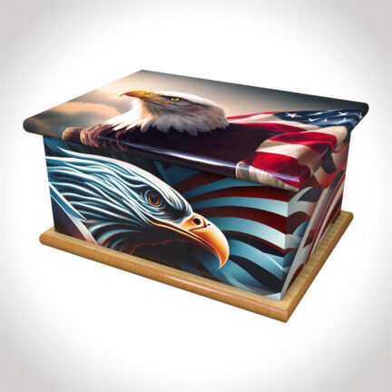 American eagle adult ashes casket