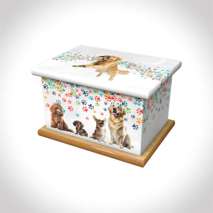 dogs child ashes casket