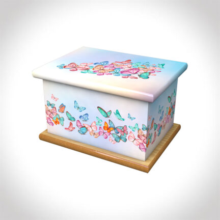 our little butterfly child ashes casket