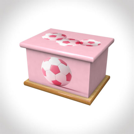 pink play child ashes casket