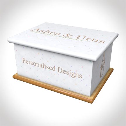 personalised adult ashes casket